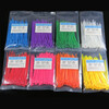 Hasdick Beijing Warehouse Distribution Colored Cable Ties Self-locking Nylon Cable Ties Cable Management Wire Bundling Ties 4*250mm (100 pieces) Red HKL-346