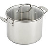 Cuishenya stainless steel pot cookware 7 pieces pan milk pot stock pot surround heating insulated handle aluminum bottom 77-11G