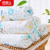 Antarctic population water towel pure cotton baby high-density 6-layer gauze baby face washcloth children's handkerchief handkerchief towel 3 pack