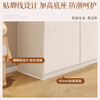 Floating moon autumn water solid wood sideboard dining table integrated wall living room wine cabinet storage cabinet 2024 new wood industry A type white + golden wheat silver pear 120*100cm