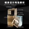 Maixiang Sanitation Hotel lobby light luxury customized stainless steel classified trash can shopping mall elevator entrance office building vertical peel box commercial with ashtray