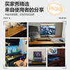 Tangneng Youpin Computer Desk Desktop Home Desk Learning Writing Desk Office Training Desk E-Sports Game Table Simple Long Desk Dreamy Walnut Color 120*60 Thickened Panel
