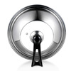 Oralduo pot cover, universal thickened stainless steel wok cover, can stand up, anti-overflow steamer cover, explosion-proof hot pot frying pan cover with handle, can stand up long handle pot lid 32cm