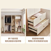 Quanyou Home simple cream style five-door wardrobe master bedroom home wall-to-ceiling storage cabinet finished wardrobe furniture