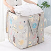 De Shuangman quilt storage bag thickened waterproof Oxford cloth moving packing bag moisture-proof and mildew-proof quilt luggage clothing bag Space Bear 75 liters 48*35*45cm