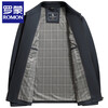 Romon Men's Jacket Spring and Autumn New Business Casual Windproof No-Iron Anti-Wrinkle Lapel Top Jacket Men's Navy 3XL