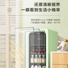 Haier 132 liter ice bar, frozen dual-temperature partitioned storage, tea, beverage, fruit, beauty and cosmetics preservation cabinet, home living room, office refrigerated freezer, wine cabinet, smoke green, frozen dual-temperature 132L