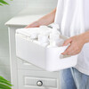 Huixun Jingdong's own brand storage box storage box sundry storage artifact storage box white storage box 3 pieces