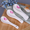 Yexiang 10 small ceramic spoons small spoons rice spoons pure white spoons