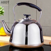 ABDT extra thick 304 stainless steel kettle, gas induction cooker, special household thickened large-capacity sound kettle teapot 4L thickened 304 sound kettle can hold 6 pounds of water