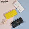Goldlion Women's Wallet Long 2025 Summer New Genuine Leather Multifunctional Large Capacity Wallet Fashion Popular Clutch Women White