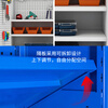 INFORM heavy-duty tool cabinet metal cabinet workshop double-door thickened tool cabinet mobile storage cabinet parts storage cabinet multi-functional tool cabinet with hanging plate, one drawer and two plates