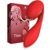 Kiss Toy Second Tide Vibrator Female Masturbator Adult Sex Toys Tina Red