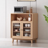 Renjuyi solid wood sideboard storage cabinet living room wall cupboard modern simple tea cabinet kitchen cabinet length 160 width 42.5 height 99