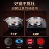 Super value hot pot stainless steel hot pot pot soup pot household induction cooker cassette stove special pot dry pot outdoor 30cm clear soup pot + spoon colander