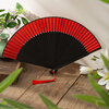 Feiyuejia ancient style Hanfu female cheongsam folding fan Chinese style dance fan performance classical folding costume good for taking pictures red fan red folding fan Su Chen