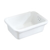 Manlop old-fashioned ceramic sink rectangular kitchen sink household sink water bucket wash basin balcony pool 35X50CM ceramic sink with water