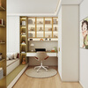 Sophia tatami bed customization small apartment study furniture storage bed wardrobe combination storage desk cabinet bookcase integrated custom gold