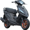 Jiefan (JF) battle speed scooter motorcycle scooter moped street car 125cc fuel mobility scooter matte black standard model