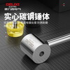 Delixi rubber hammer small hammer rubber hammer floor tile rubber installation hammer solid home improvement tool hammer steel pipe handle 45mm rubber hammer