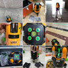 Laser laser level 5-line blue-green light infrared highlight outdoor dot plaster 686LSG649SPD enhancement point 5-line single battery strong green light metal base