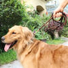 Dog cowhide leash leash, medium and small dog golden retriever German shepherd dog leash, leather rope, p chain dog leash, 1.5cm wide, pure copper hook cowhide leash, material about 2 meters (actual length is about 1.7 meters)