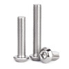 Jinchao 201 stainless steel semi-round head hexagonal bolt pan head screw round cup bolt M3M4M5M8M10 M10*75 (2 pieces)