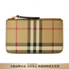 BURBERRY Vintage Check Vintage Check Pattern Calfskin Coin Purse Wallet Women's Beige Basic Equipment (Bag + Dust Bag)