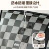 SIVASS Woven Bag Moving Packing Bag Quilt Storage Bag Clothes Quilt Organizing Luggage Large Capacity Snakeskin Plastic Bag Black and White Plaid - Extra Large 80*26*56cm