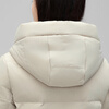 Flying in the Snow Down Jacket Women's Mid-Length Thickened Warm Winter Jacket 2025 New Fashion Slim Versatile Simple Winter Wear Oatmeal Color XL (170) (115-125 catties)
