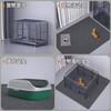 Pet Chila pet floor mat, dog mat for sleeping, anti-tear and bite-proof, four-season universal cat and dog kennel, cage fence, water-absorbent blanket pad 60*100cm, suitable for pet cages or fences