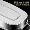 Huiweiliu 316L stainless steel food-grade fish steamer grilled fish plate oval extra large rectangular cage household multi-layer steamer deep style (comes with steaming rack to take out the plate clip) / one layer 42cm