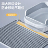 COCS Double Layer Cat Litter Mat Anti-leaking Large Cat Litter Box Sand Control Mat Anti-Splash Filter Sand Leaking Cat Toilet Foot Mat Floor Mat Double Layer Cat Litter Mat Medium (56*43cm)