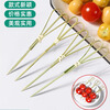 Millennium Lovewood disposable fruit skewers, artistic flower skewers, bamboo skewers, creative candied haws skewers, burger skewers, snack decoration skewers, mirror silver round bead skewers 12cm (100 pieces)