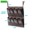 Zanlutong hotel guest room work cart rag bag hanging bag cleaning cart linen cart tool distinction towel storage classification five colors vertical row 6 small rag bags one row two three rows