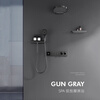 Roca Mirror Rain series concealed shower head hidden embedded side spray waist spray constant temperature shower shower gun gray square