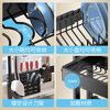 Chao Mu House kitchen storage rack, dish rack, drain rack, retractable countertop sink storage rack to dry dishes rack, pool storage rack, single layer (knife holder + chopstick barrel + sanitary ware rack + chopping board rack) Chao Mu House