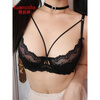 Xuansha Victoria Brand Underwear Set Sexy Bra Lace Transparent Bra Temptation Large Size Push Up Big Breasts Make Smaller White (Bra + Panties) 75B