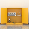 KINKOCCL industrial explosion-proof cabinet chemical safety cabinet storage cabinet fire-proof hazardous chemicals storage cabinet weak acid and weak alkali cabinet flammable and explosive dangerous goods cabinet 30 gallon yellow can be customized