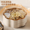 Jin Longxing Candy Box Snacks Dried Fruit Plate Living Room Household High-end Nut Fruit and Melon Seed Plate New Year Presentation Plate Double Layer with Cover