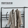 Anya coat rack shoe rack floor-standing metal clothes rack modern simple iron clothes rack home storage rack 80 black