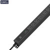 GWGJ 0U vertical installation aluminum alloy cabinet socket vertical installation power strip power strip power indicator light customized production 32A input output 4 digits 16A + 12 digits 10A
