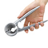 Naixun walnut clamp household hazelnut clamp pliers artifact to open nuts pecan tool clamp walnut sheller automatic yellow model old-fashioned practical model