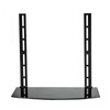 Zhiercheng set-top box rack storage rack, no punching, for TV set-top box bracket, old-fashioned large set-top box bracket, universal tempered glass, can be installed up and down, installed below