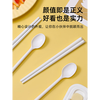 Xinmeiya (Xinmeiya) Spoons, Chopsticks, Forks, Korean Office Workers Portable Tableware, Creative Storage Three-piece Set, Boxed Chopsticks, Student Wheat Fragrance Cutlery Box Set, High-Quality Stainless Steel Chopsticks + Spoon + Porcelain White Storage Box