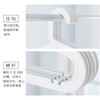 Ou Runzhe Seamless Anti-slip Clothes Hangers 10pcs Wet and Dry Wardrobe Storage Organizer Special Clothes Drying Rack White