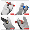 Delixi cable cutter, wire scissors, electrician's wire cutting pliers, manual 6 8 10-inch wire twisting pliers, 6-inch small head industrial grade - two-color cable cutter