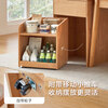 Lin's Home Simple Slate Dining Table Small Household Island Cabinet Dining Table OU6R Wood Color Island Cabinet