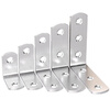 Fengji stainless steel corner code 90 degree right angle fixator triangle iron sheet support L-shaped bracket furniture connection piece strong corner code 20*20*16*2.0 (20 pieces)