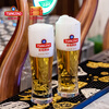 Tsingtao Beer Mug Tsingtao Beer Museum Puree Bar Embossed Glass Beer Mug 015L Single Green 1m Logo Style
